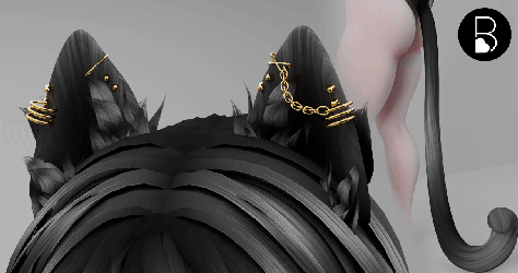 Pierced Kitty Set