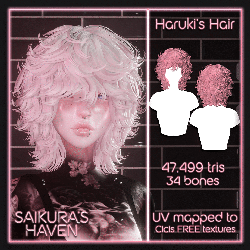 Haruki's Fluffy Hair for VRChat