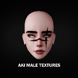 Akii head male textures