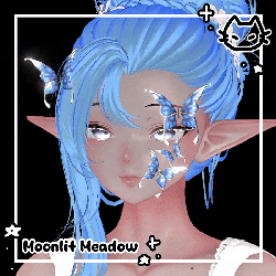 ʚïɞ🦋 MOONLIT MEADOW 🦋ʚïɞ Face butterflies decoration 🦋 Animated prop