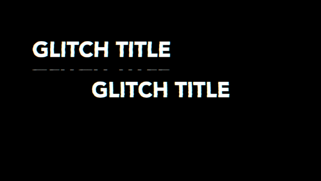 Glitch Title