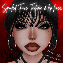 Spoiled Face Texture & lip liner For Weeeby Head Etc.