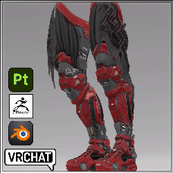 Zeus Legs - 3D Cyber Leg Asset