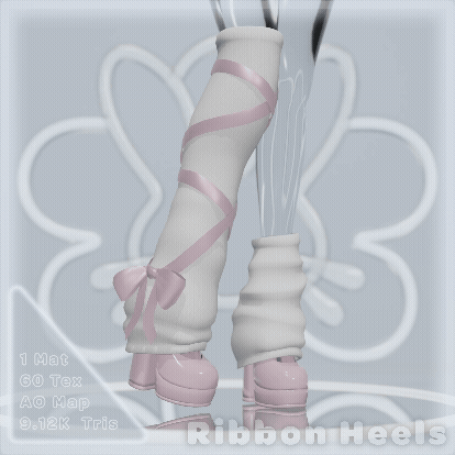 Ribbon Leg Warmer Heels
