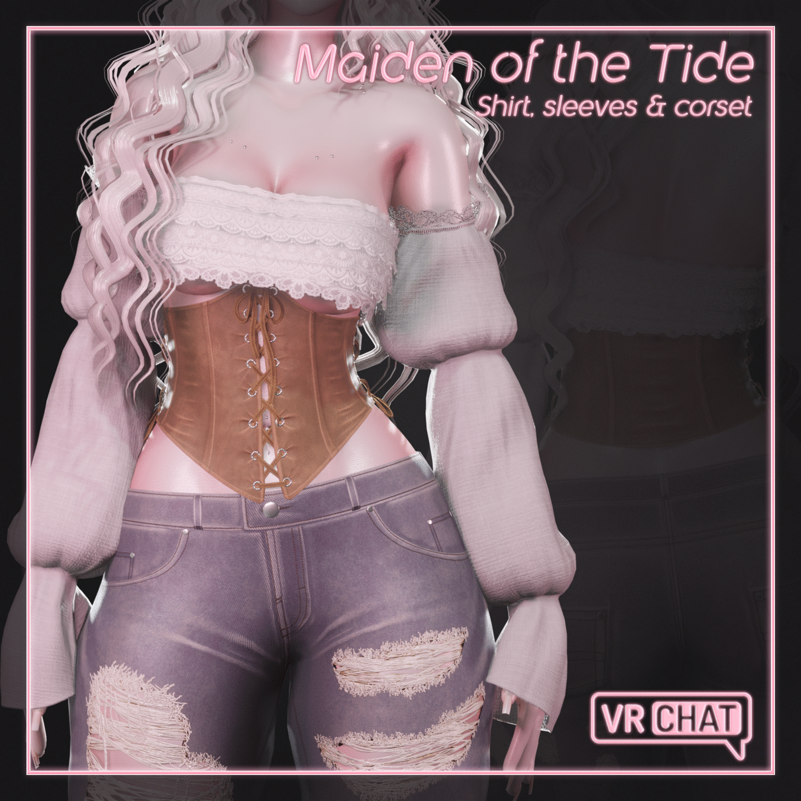 "Maiden of the Tide" Corset Top Set for VRChat