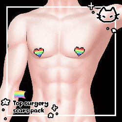 🏳️‍🌈 Top Surgery Scars Pack 🏳️‍🌈 FREE 🏳️‍🌈 VRBase Andro, VRBase Eboy, Zinpia RP 🏳️‍🌈