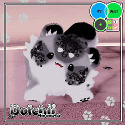 ★FULL-SCRATCH★ ❄️ [Avatar] DOLCHII THE SNOW LEOPARD ( OPTI PC / QUEST / VRCFT / GOGO ) ❄️