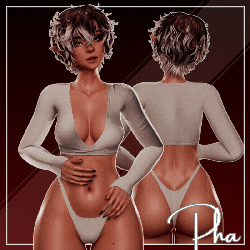 "Barely Yours" | Crop & Thong for VRChat