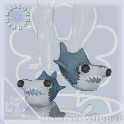 Hammerhead Shark Slippers - Server Free