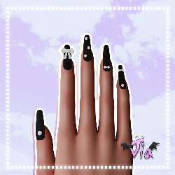 Simple Bow Nails