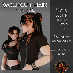 The Wolfcut Hairstyle [4 variants]