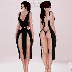 Slashed Glamour Set | Vrchat