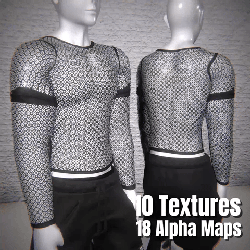 PR-A Shirt Fishnet Texture Pack (TEXTURES ONLY)