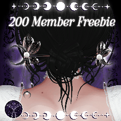 ☽ 200 Members Freebie Hair Pin ☾