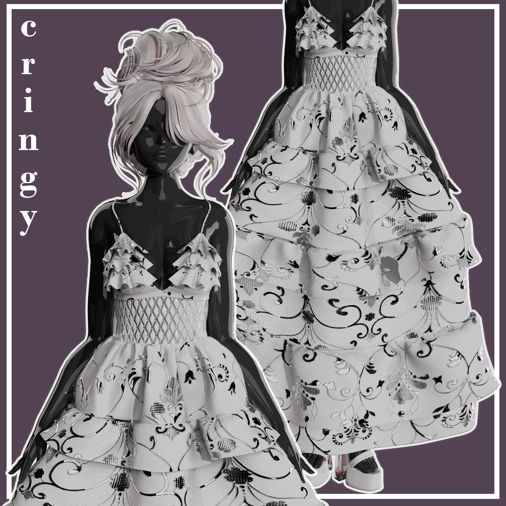 Maxi & Mini Ruffle Dress