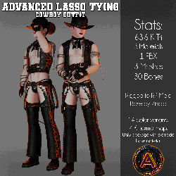 Advanced Lasso tying Cowboy outfit