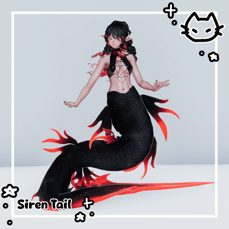 🧜🏻‍♀️ GM's Siren Tail🧜🏻‍♀️ Mermaid Tail Asset 🧜🏻‍♀️VRBase Egirl, Gm's Fem base, GM's Chibi Base 🧜🏻‍♀️