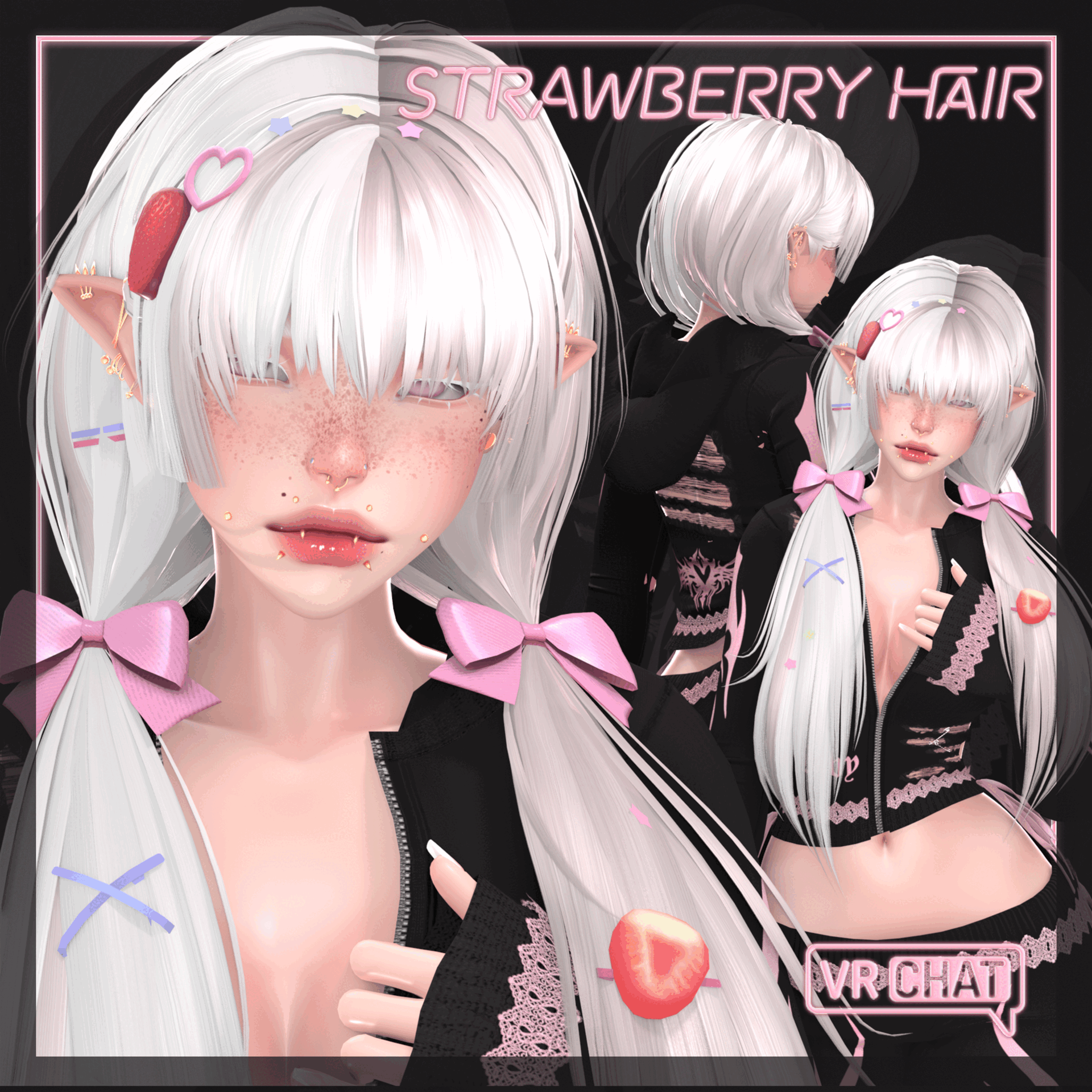 Strawberry Hair for VRChat