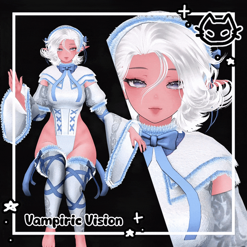 🦇 ݁ ˖ִ ࣪ Vampiric Vision 🦇 ݁ ˖ִ ࣪ Outfit Set 🦇 ݁ ˖ִ ࣪ VRBase Egirl, GM Fem Base 🦇 ݁ ˖ִ ࣪ Halloween Vampire Clothing
