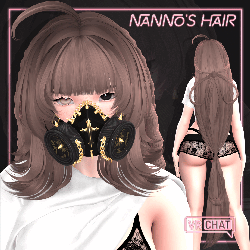 Nanno's Hair & Gas Mask for VRChat