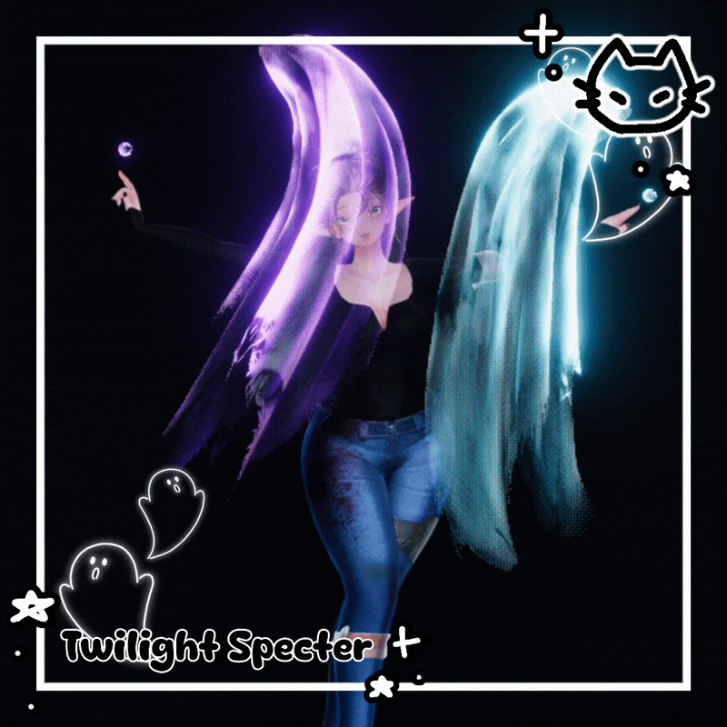 👻 Twilight Specter 👻 Ghost Flow Toy 👻 Halloween Ribbon