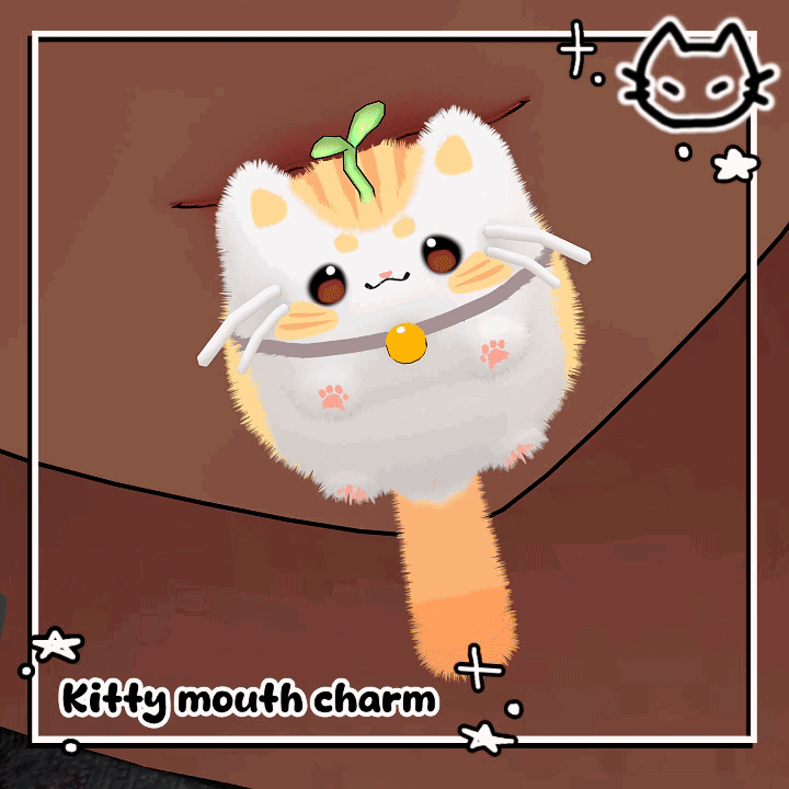 ⋆˚🐾˖° Herb ⋆˚🐾˖°  Kitty mouth Charm ⋆˚🐾˖° Cat plushies