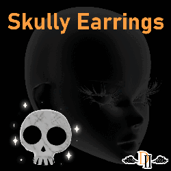 Giant Skull Earrings