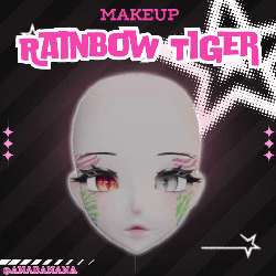 ð Rainbow Tiger Makeup | Cici + Starlight
