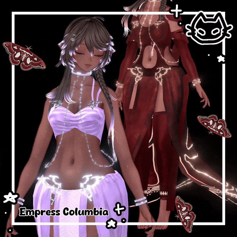 𐀔🔱 Empress Columbia 🔱𐀔  Royal Dress, Moth Theme Dress 🔱