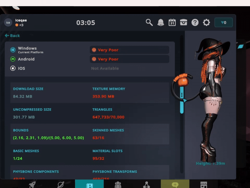 vrchat iceqae halloween avatar