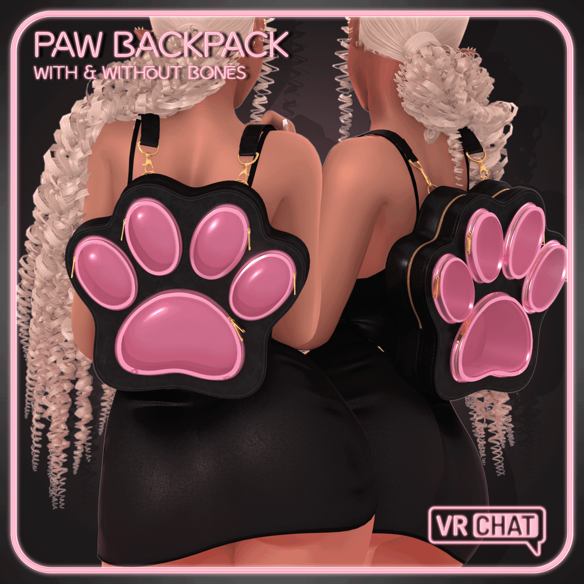 Paw Backpack for VRChat
