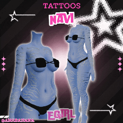 💙 Navi Tatts | Egirl + Akii V1 + Zinfit F/M