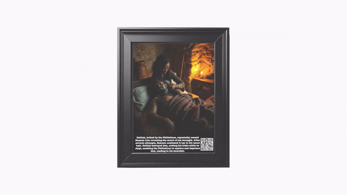 Delilah betrayal of Samson