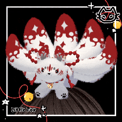 ⛩️🦊 Little Fox ⛩️🦊 Kitsune / Ninetailed Fox Plush, follower, and Animated head pet ⛩️🦊