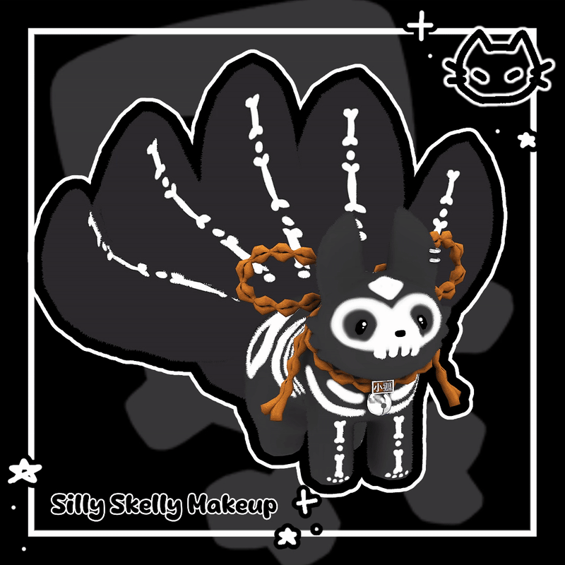 💀🦴 Silly Skelly makeup DLC for assorted plushies 🦴💀 Texture DLC