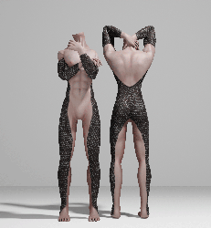 (Akii,E-boy,E-Girl,Hazie, SlimFit )Black Serpent’s Veil tattoo texture  No skin