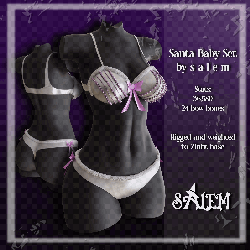 Santa Baby Bra and Panties Set