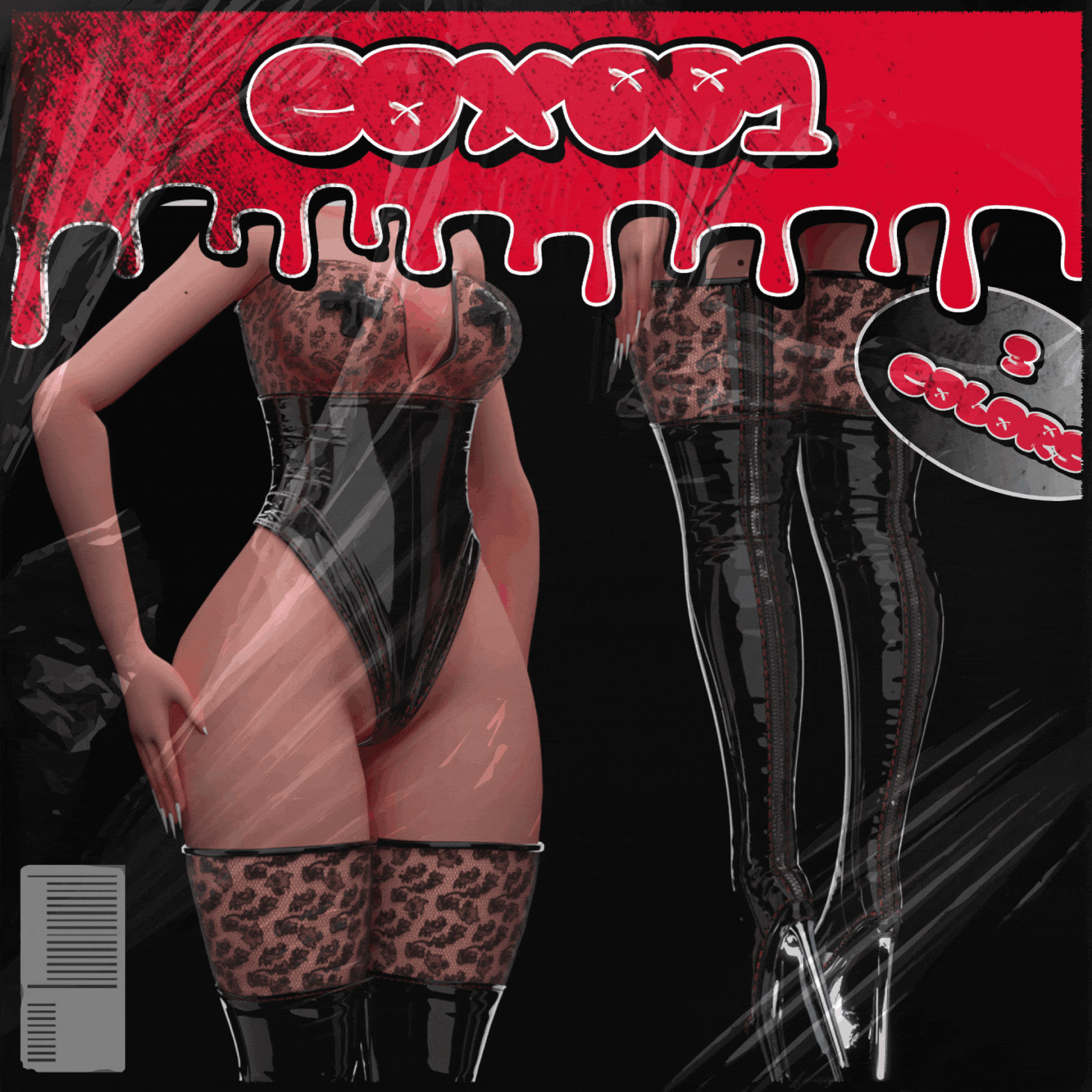 COx001 - OUTFIT - LATEX BODYSUIT & BOOTS *FREE*