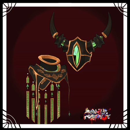 The Emerald Knight - ( MASK & CAPE SET )