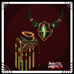 The Emerald Knight - ( MASK & CAPE SET )