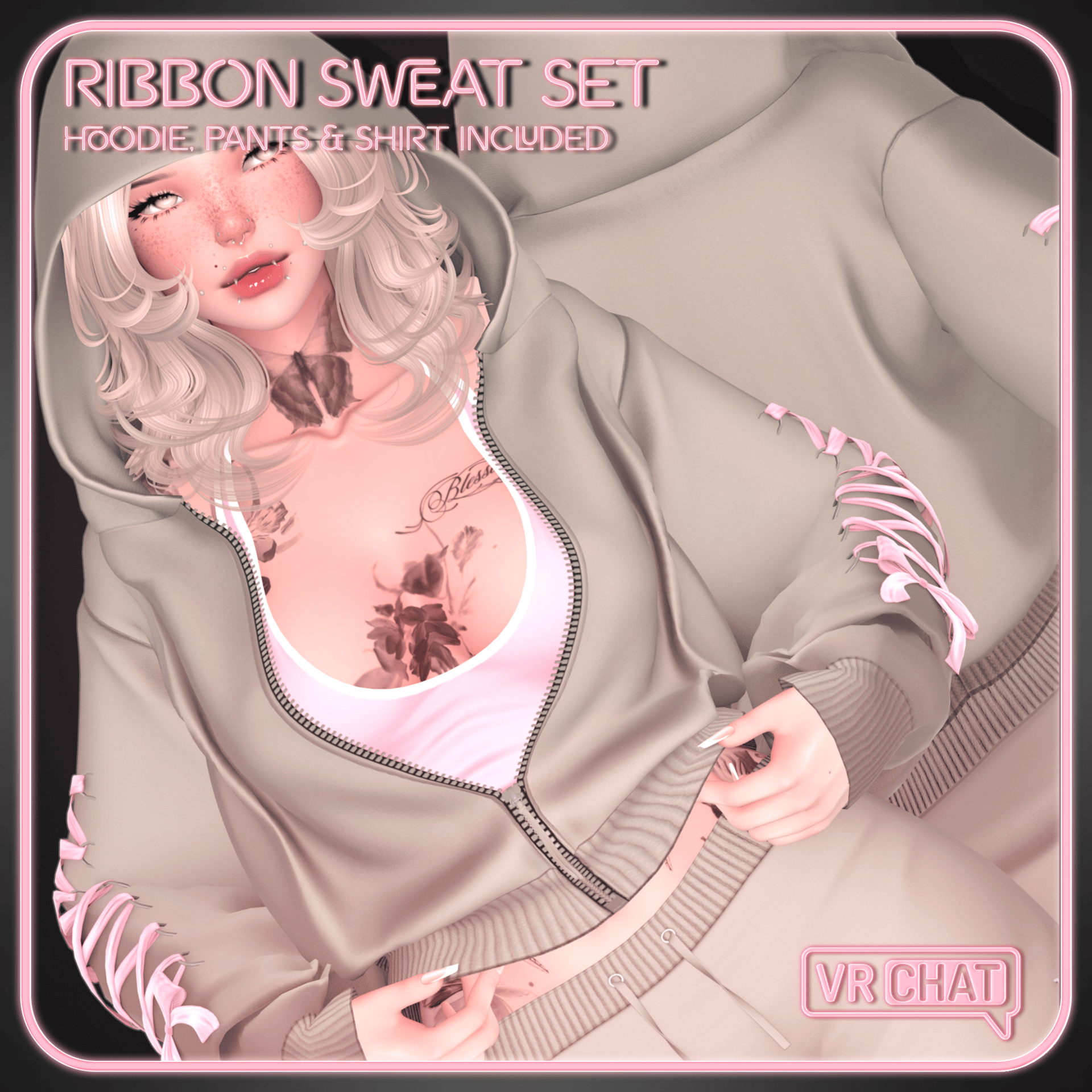 Ribbon Sweat Set for VRChat
