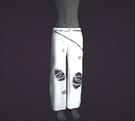 Ripped Chain Jeans