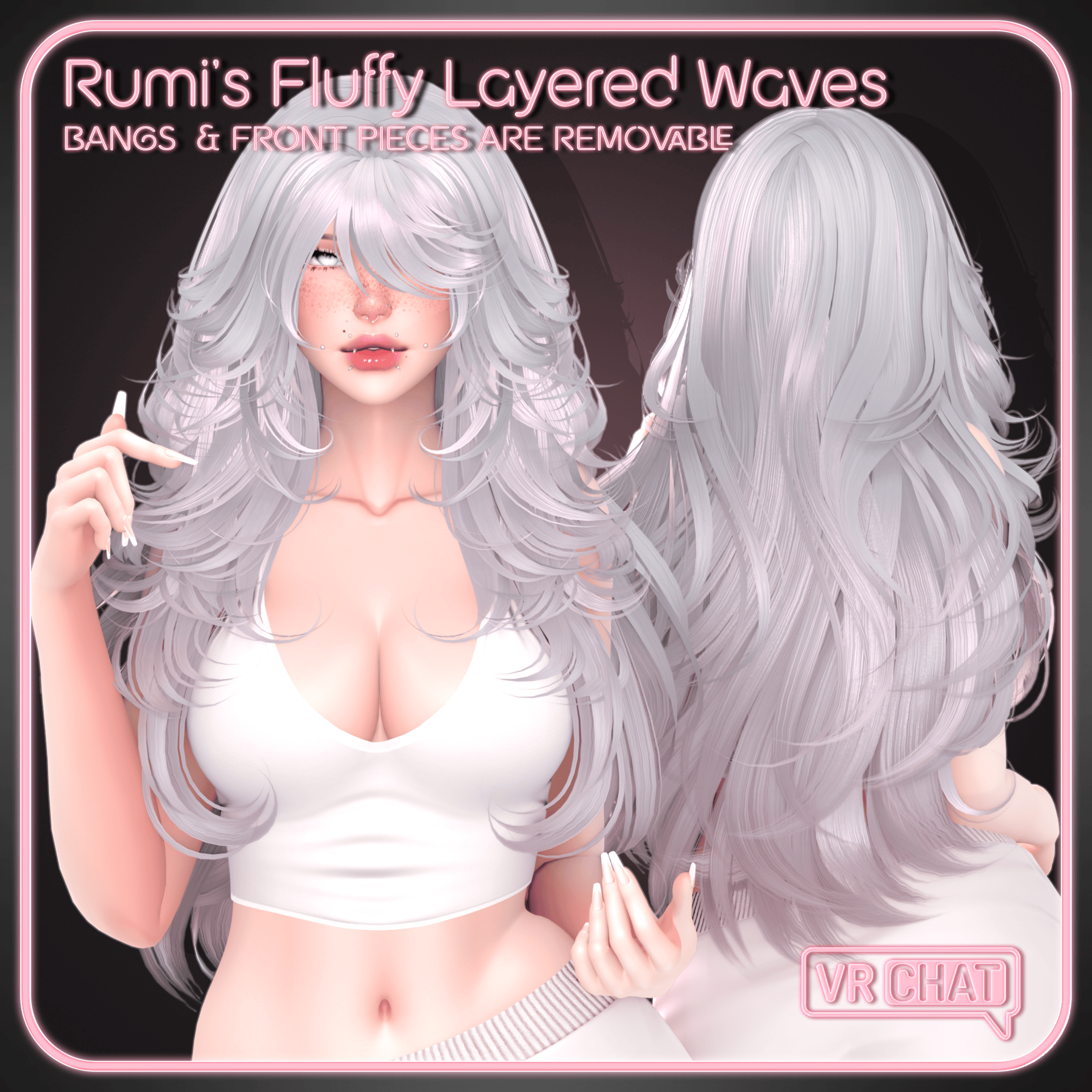 Rumi’s "Fluffy Layered Waves" Hair for VRChat