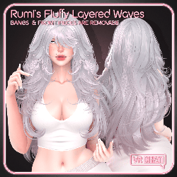 Rumi’s "Fluffy Layered Waves" Hair for VRChat