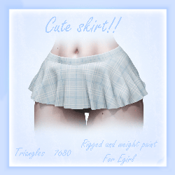 Cute Skirt moving bones