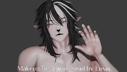 Icarus Head Textures - Goth, Clown, Face Paint, Deer