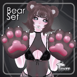 Bear Set ( Hair | Tail & Ears | Paws | Fish )