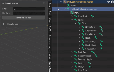 🛠 Blender Bone Name Modifier