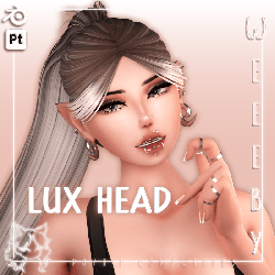 Lux Head + Hair Gift [VRChat Asset] VRCFT/Tongue Tracking