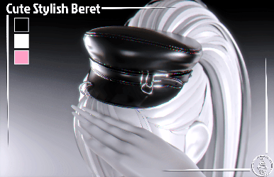 Cute Stylish Beret (3D Model Asset)(Commercial license)